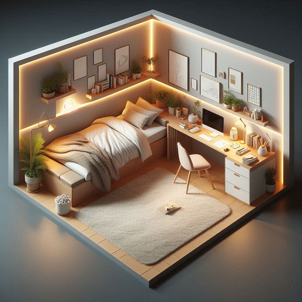 18 Brilliant Small Bedroom Layout Ideas to Maximize Every Square Foot 19 18 Brilliant Small Bedroom Layout Ideas to Maximize Every Square Foot