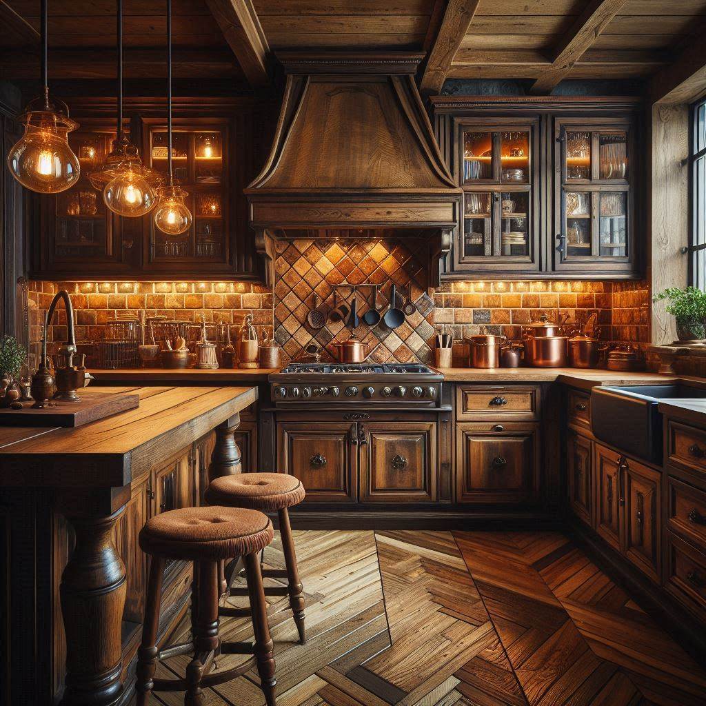 15 Stunning Backsplash Kitchen Ideas 6 Warm Tones for Brown Cabinets