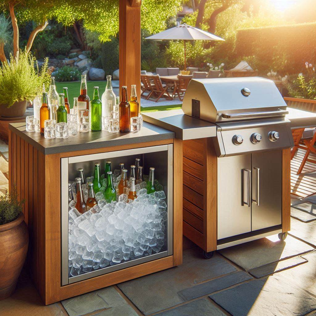 Cooler Built into Countertop