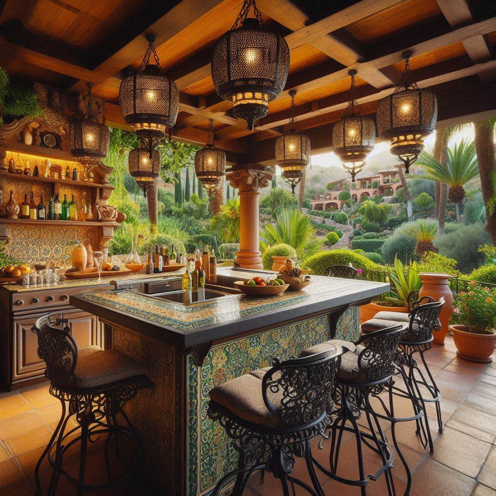 15 Inspiring Mexican Outdoor Kitchen Ideas 5 Wrought Iron Details