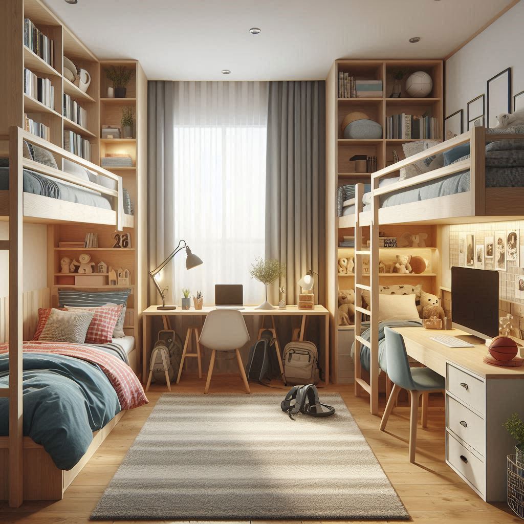 18 Brilliant Small Bedroom Layout Ideas to Maximize Every Square Foot 15 Shared Teen Bedroom