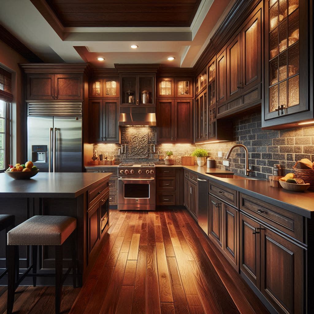 15 Stunning Backsplash Kitchen Ideas 4 Natural Stone for Dark Cabinets