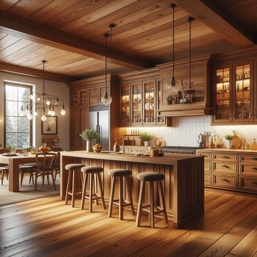 15 Earthy Kitchen Ideas 7 All-Wood Everything