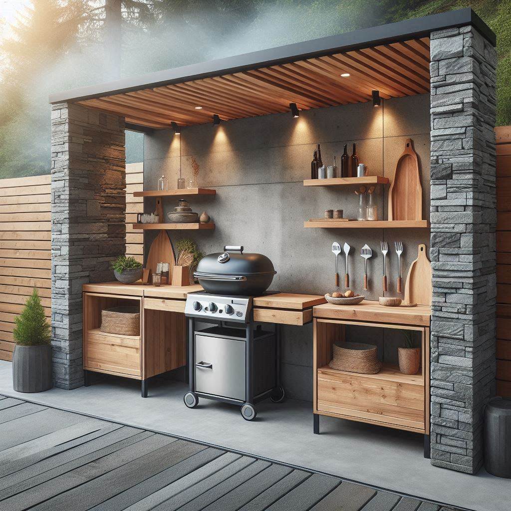 15 Stunning Modern Outdoor Kitchen Ideas 5 DIY Grill Station Magic