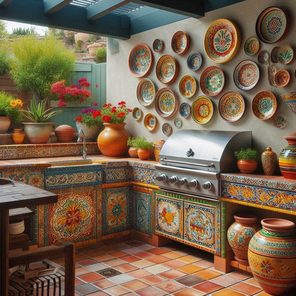 Mexican-Style Tile Countertops