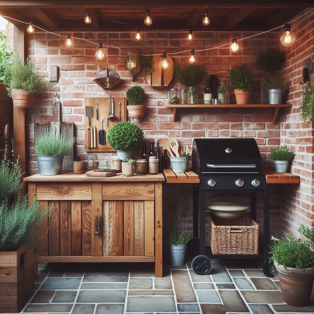 15 Inspiring Rustic Outdoor Kitchen Ideas 16 Rustic Minimalism for Small Spaces