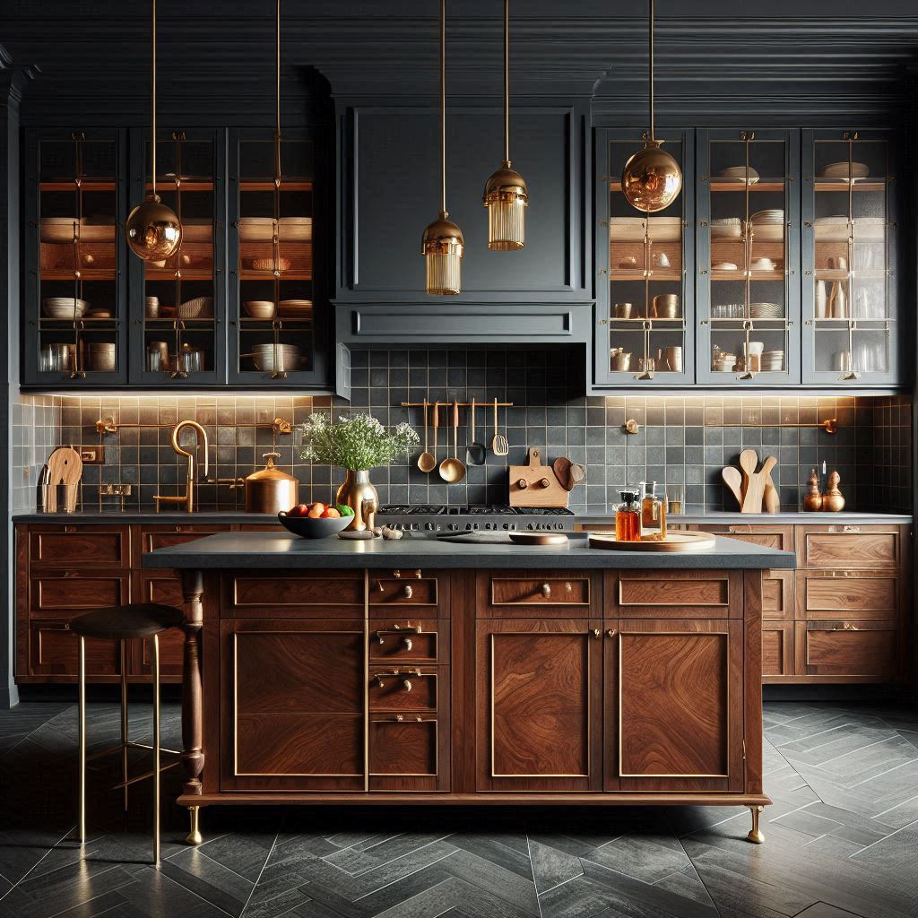 High Contrast Drama with Dark Tiles