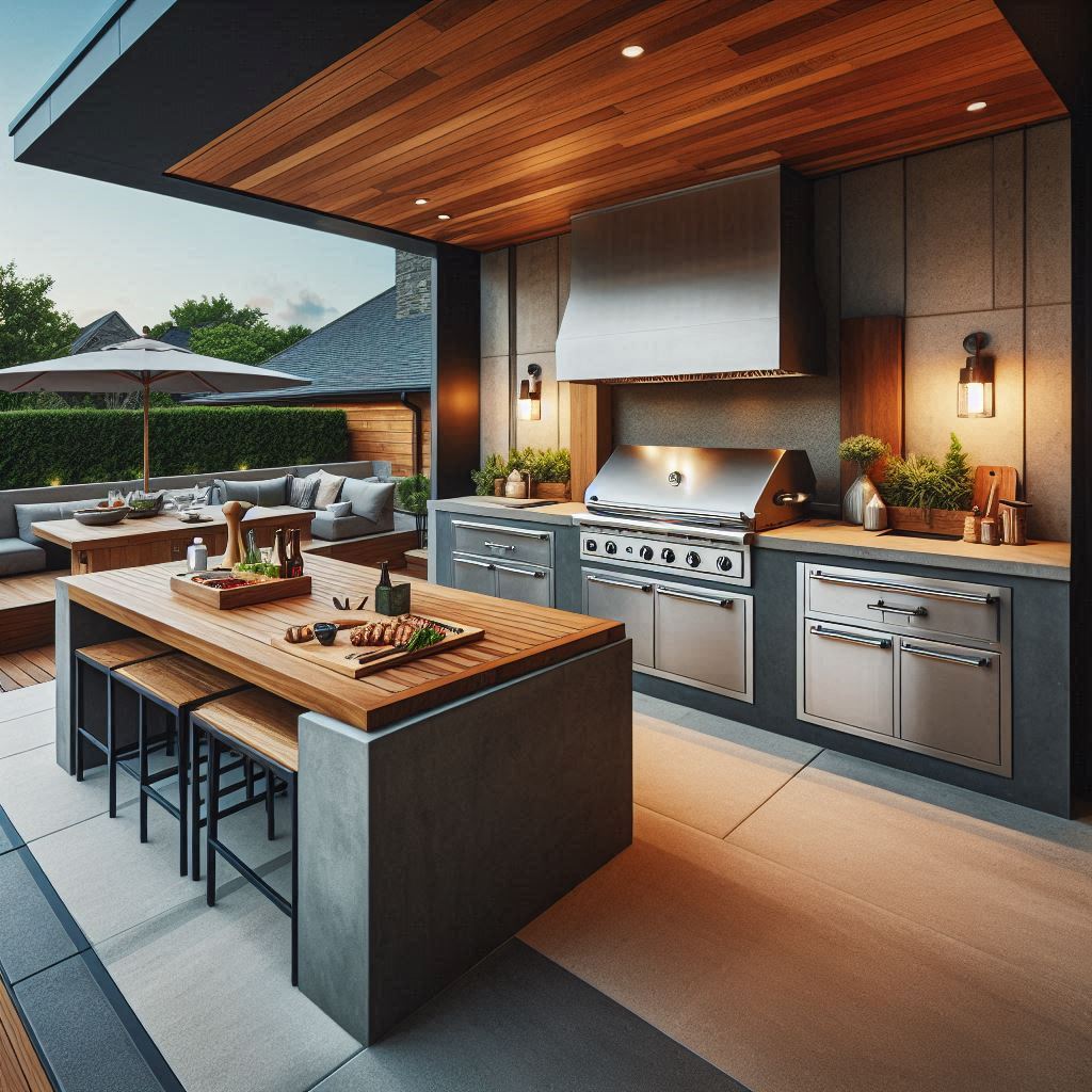 15 Stunning Modern Outdoor Kitchen Ideas 15 Dual-Zone Cooking