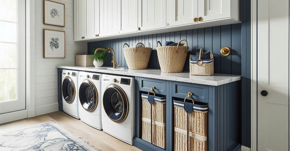 18 Brilliant Small Laundry Room Ideas with Front Loader for Space-Saving Homes