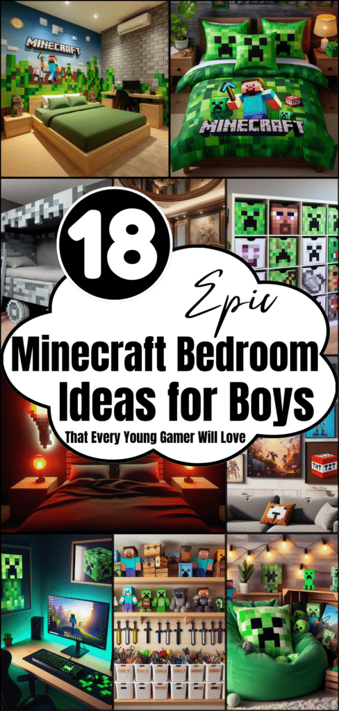 18 Epic Minecraft Bedroom Ideas for Boys That Every Young Gamer Will Love 2 18 Epic Minecraft Bedroom Ideas for Boys That Every Young Gamer Will Love