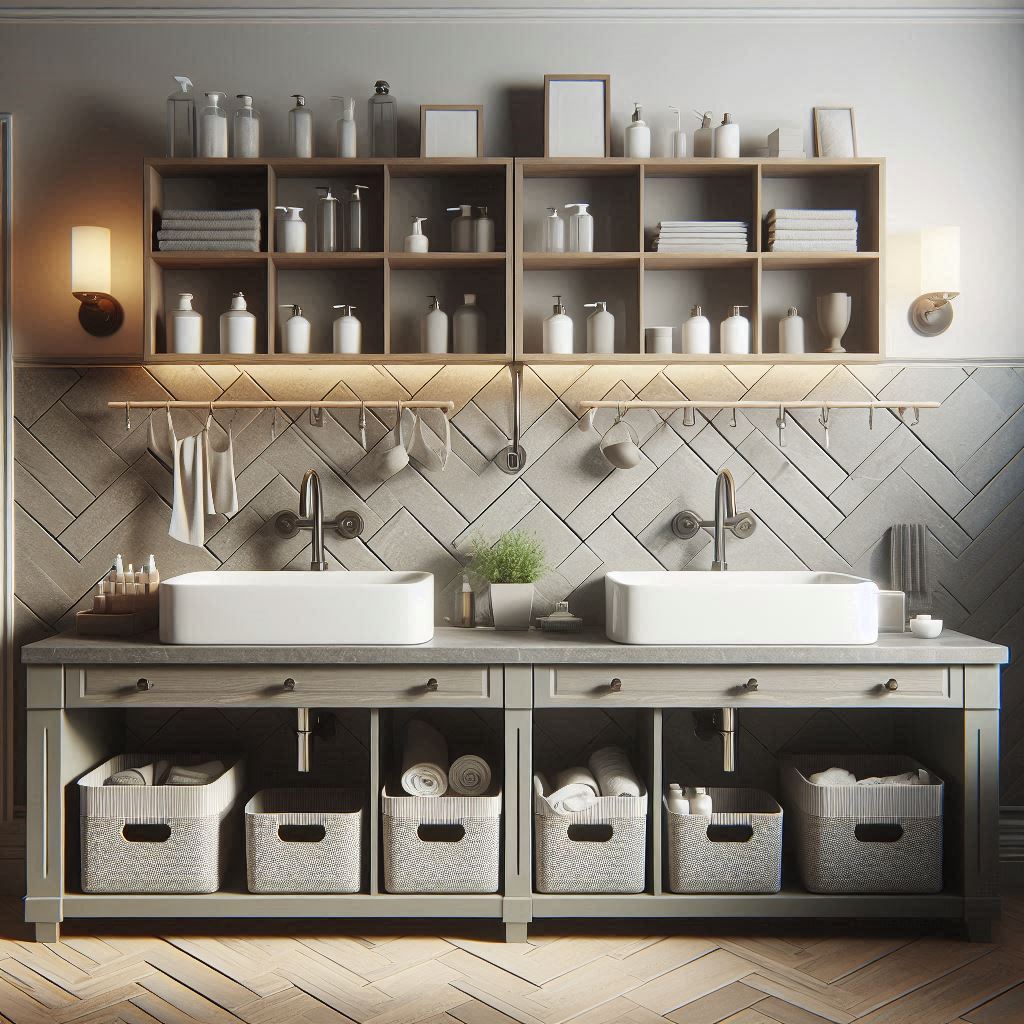 18 Small Laundry Room Ideas with Sink That Make Every Inch Count 17 Double Sink Station for Shared Spaces