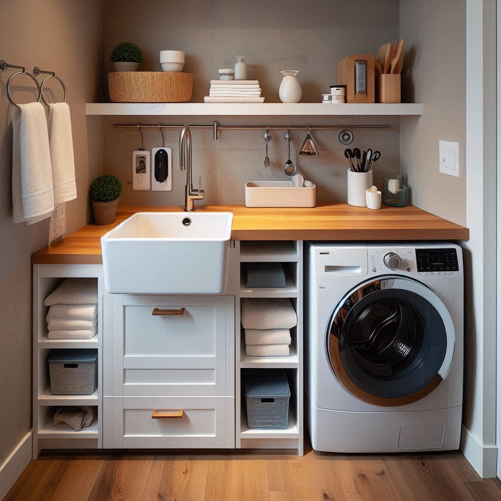 Sink and Folding Counter Duo