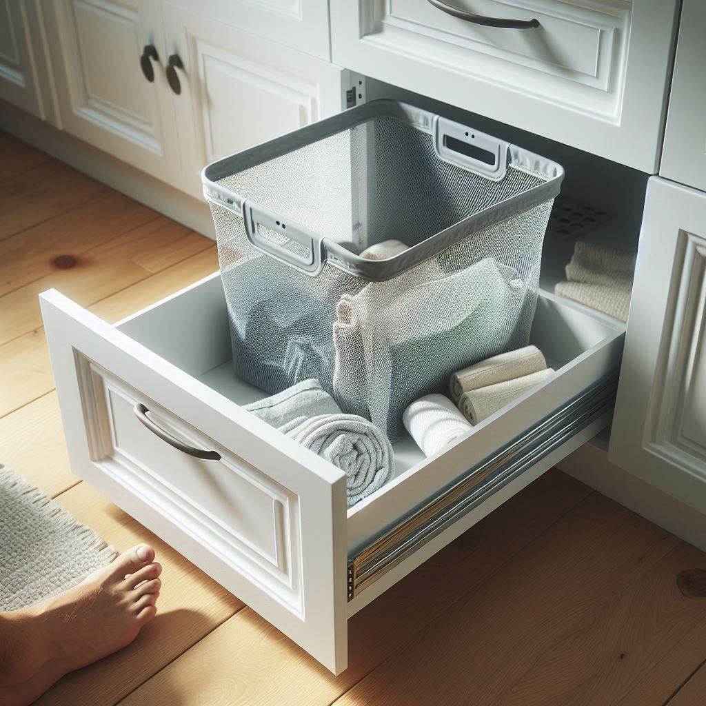 18 Genius Small Laundry Room Ideas That Maximize Every Inch! 16 Pull-Out Hampers an