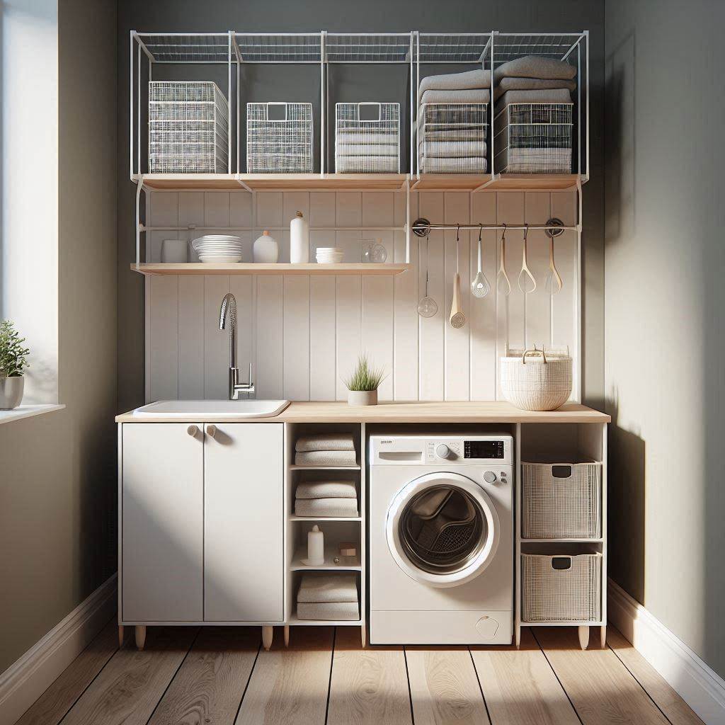 18 Small Laundry Room Ideas with Sink That Make Every Inch Count 6 Budget-Friendly Sink and Cabin