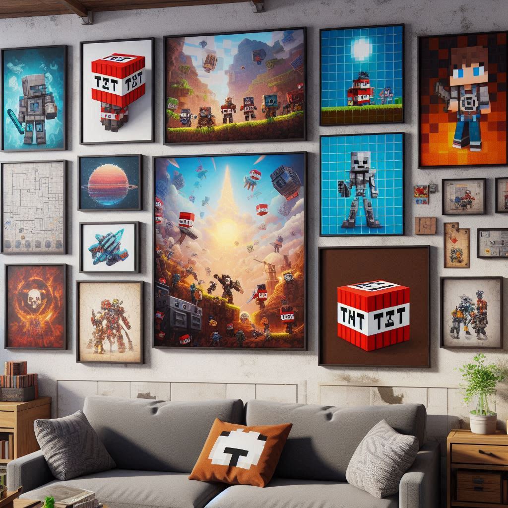 18 Epic Minecraft Bedroom Ideas for Boys That Every Young Gamer Will Love 8 Custom Wall Art & Pixel Posters