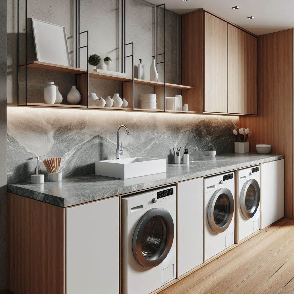 18 Small Laundry Room Ideas with Sink That Make Every Inch Count 4 Floating Counter O