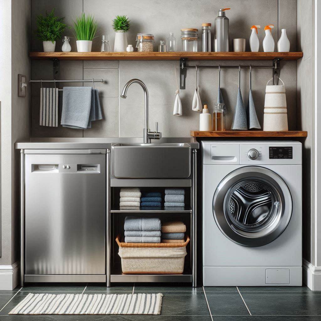 18 Genius Small Laundry Room Ideas That Maximize Every Inch! 9 Combine Washer-Dryer and Tub
