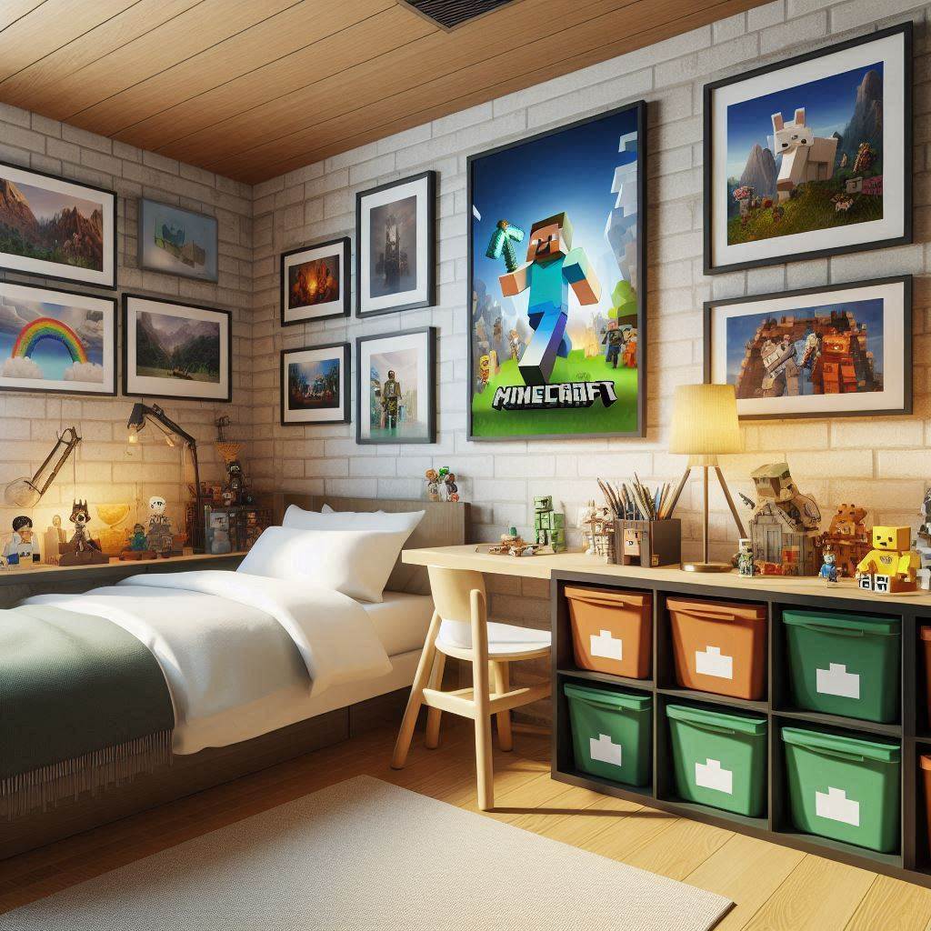 18 Epic Minecraft Bedroom Ideas for Boys That Every Young Gamer Will Love 15 Interactive Build Zones