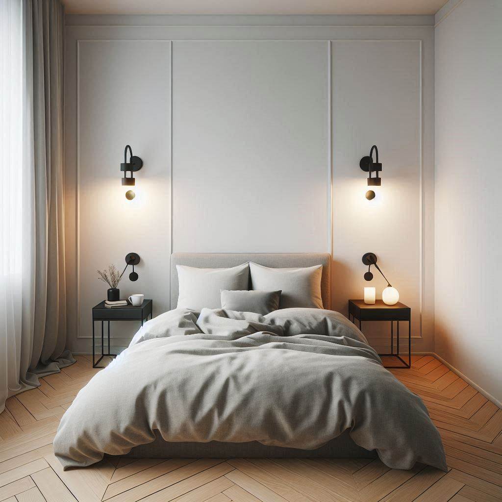 18 Cozy Bedroom Ideas for Small Spaces 3 Install Wall-Mounted Lighting to Free Up