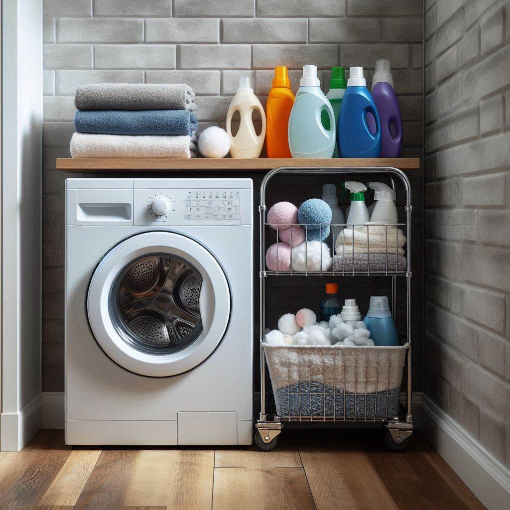 18 Small Laundry Room Storage Solutions to Maximize Space and Style 4 Slim Rolling Carts