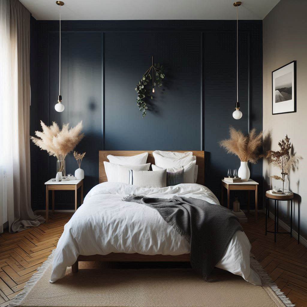 18 Modern Small Bedroom Ideas for Men 7 Accent Wall for Personali