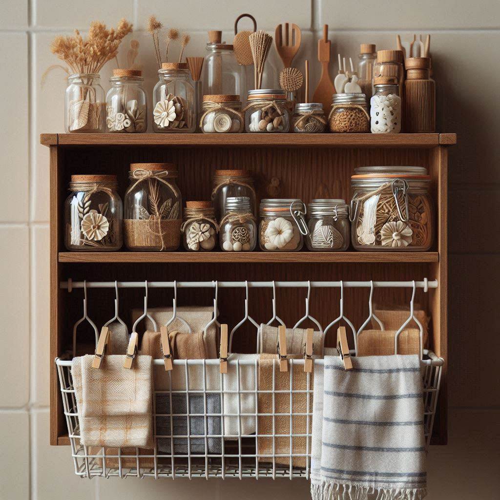 18 Small Laundry Room Organization Ideas to Maximize Your Space 20 Under-Shelf Hanging Baskets