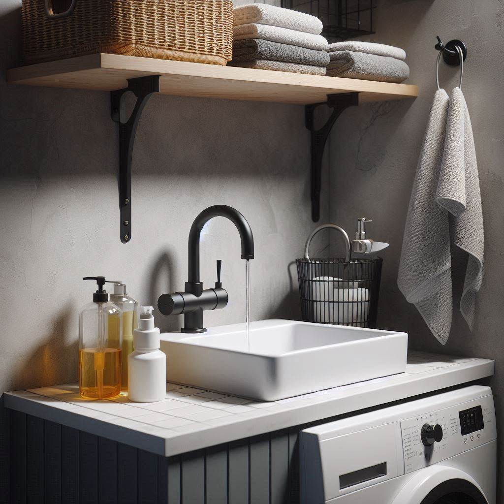18 Small Laundry Room Organization Ideas to Maximize Your Space 12 Install a Utility Sink