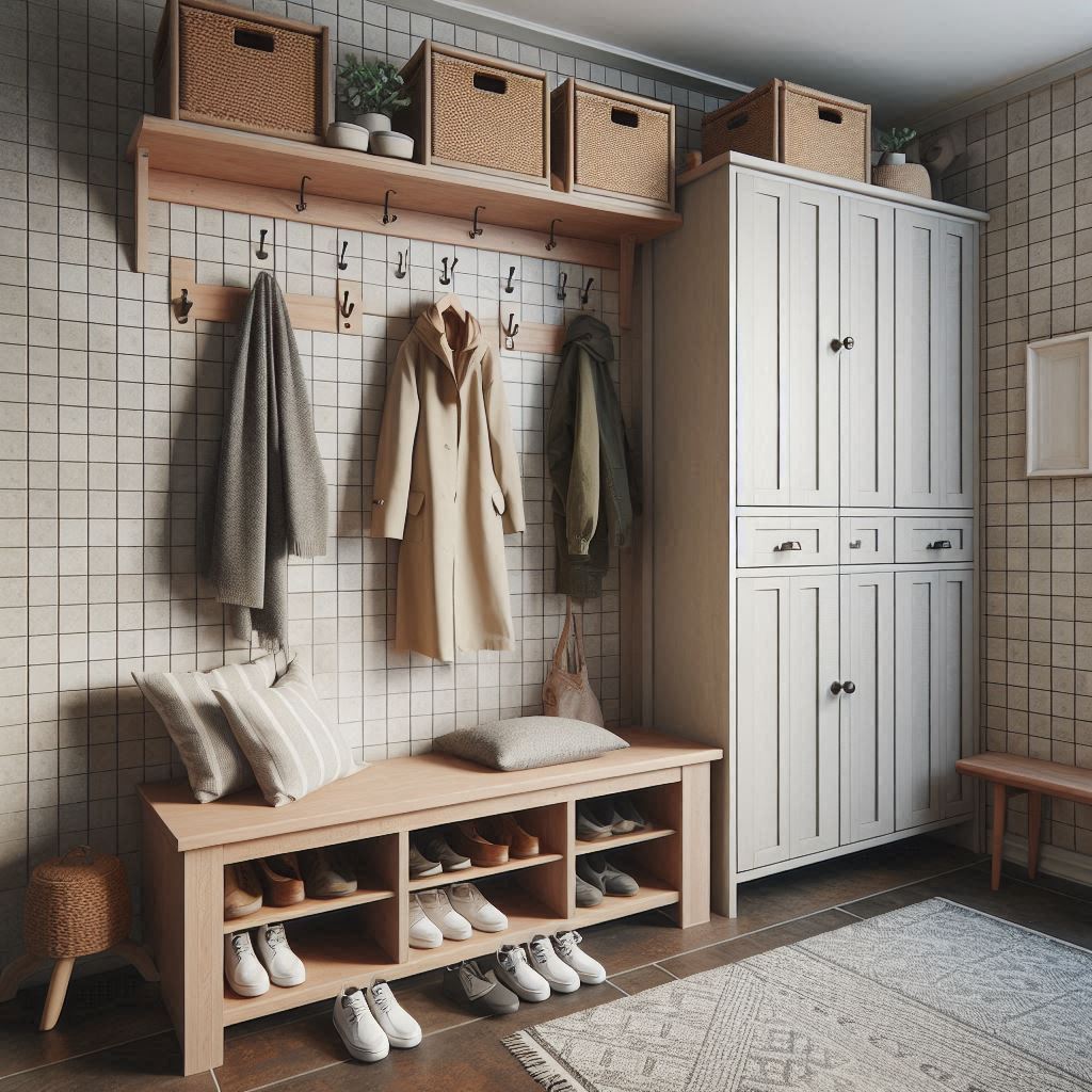 18 Small Laundry Room Ideas with Stackable Washer and Dryer 19 Combine Mudroom and Laundry Room