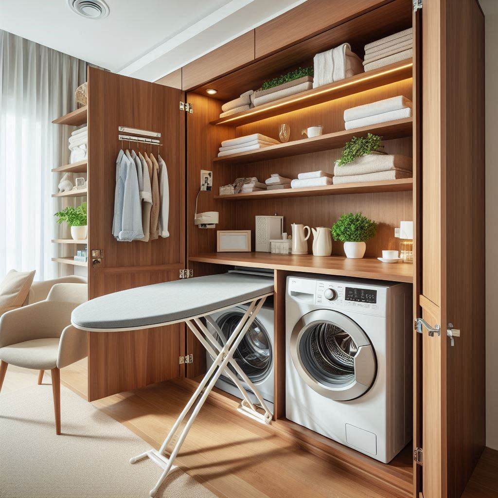 Fold-Away Ironing Station