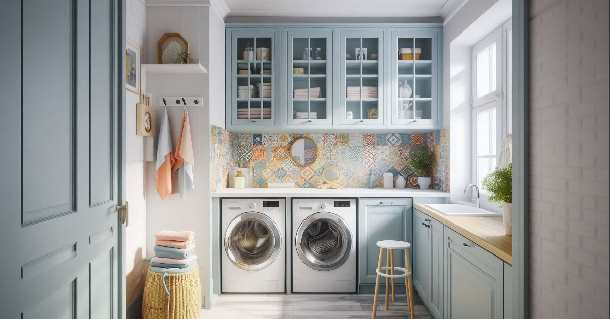 Small Laundry Room Ideas with Cabinets