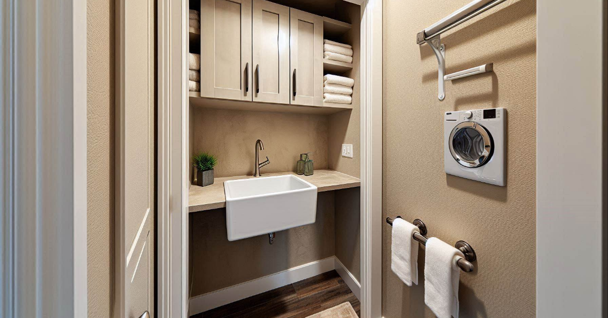 Small Laundry Room Ideas with Sink