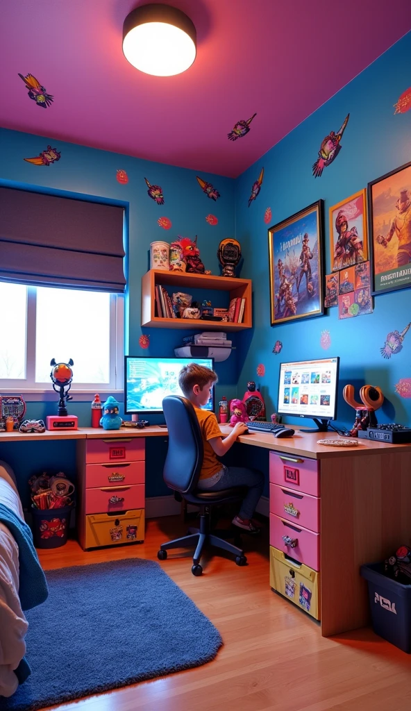 18 Fortnite Boys Bedroom Ideas That Turn Any Space Into a Gamer’s Dream 11 18 Fortnite Boys Bedroom Ideas That Turn Any Space Into a Gamer’s Dream