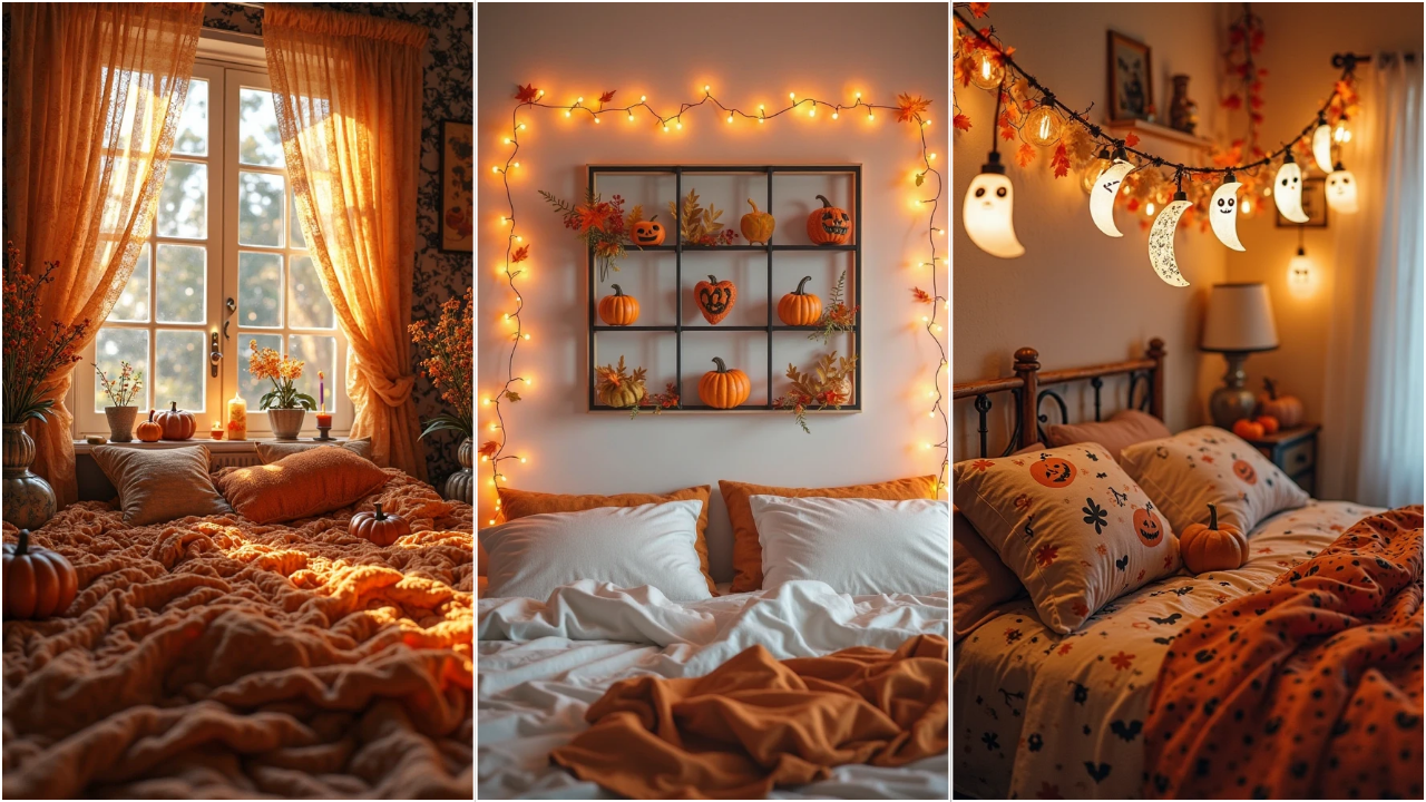 16 Halloween Bedroom Wall Decor Ideas for a Cozy, Spooky Vibe 1 16 Halloween Bedroom Wall Decor Ideas for a Cozy, Spooky Vibe