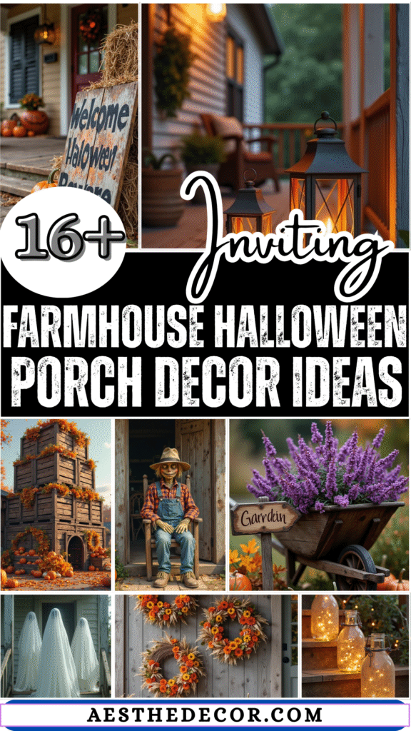 18 Cozy Farmhouse Halloween Porch Ideas That Feel Warm and Welcoming
