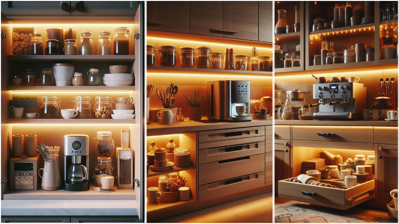 19 Creative Coffee Bar Cabinet Ideas to Organize Your Morning Routine