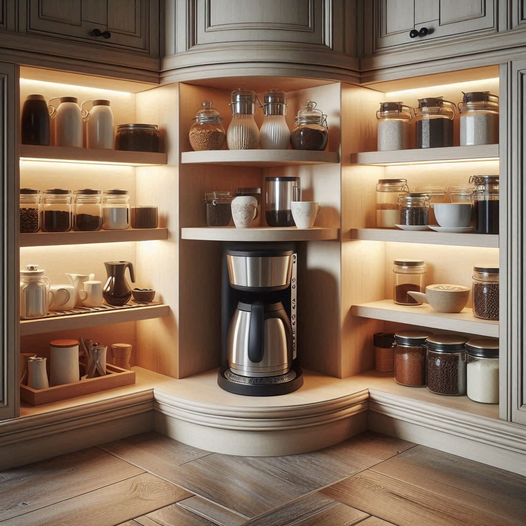 19 Creative Coffee Bar Cabinet Ideas to Organize Your Morning Routine 5 19 Creative Coffee Bar Cabinet Ideas to Organize Your Morning Routine
