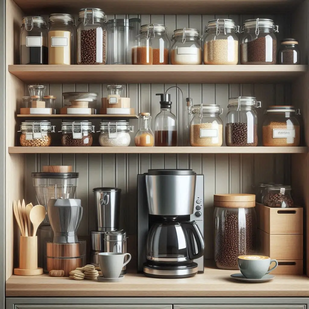 19 Creative Coffee Bar Cabinet Ideas to Organize Your Morning Routine 4 19 Creative Coffee Bar Cabinet Ideas to Organize Your Morning Routine