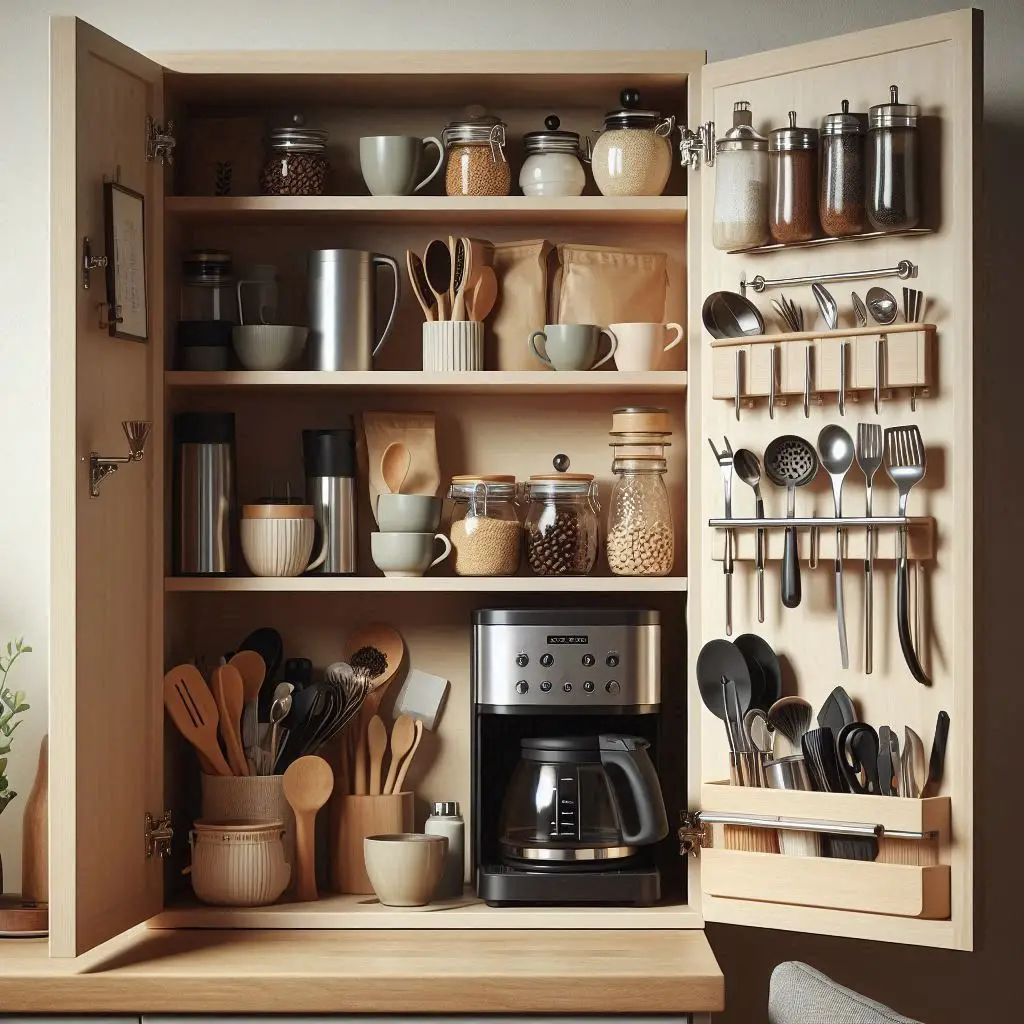 19 Creative Coffee Bar Cabinet Ideas to Organize Your Morning Routine 2 19 Creative Coffee Bar Cabinet Ideas to Organize Your Morning Routine