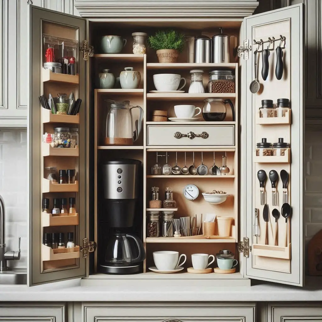 18 Smart Coffee Bar Ideas with Hidden Storage to Keep Your Space Clutter-Free 4 18 Smart Coffee Bar Ideas with Hidden Storage to Keep Your Space Clutter-Free