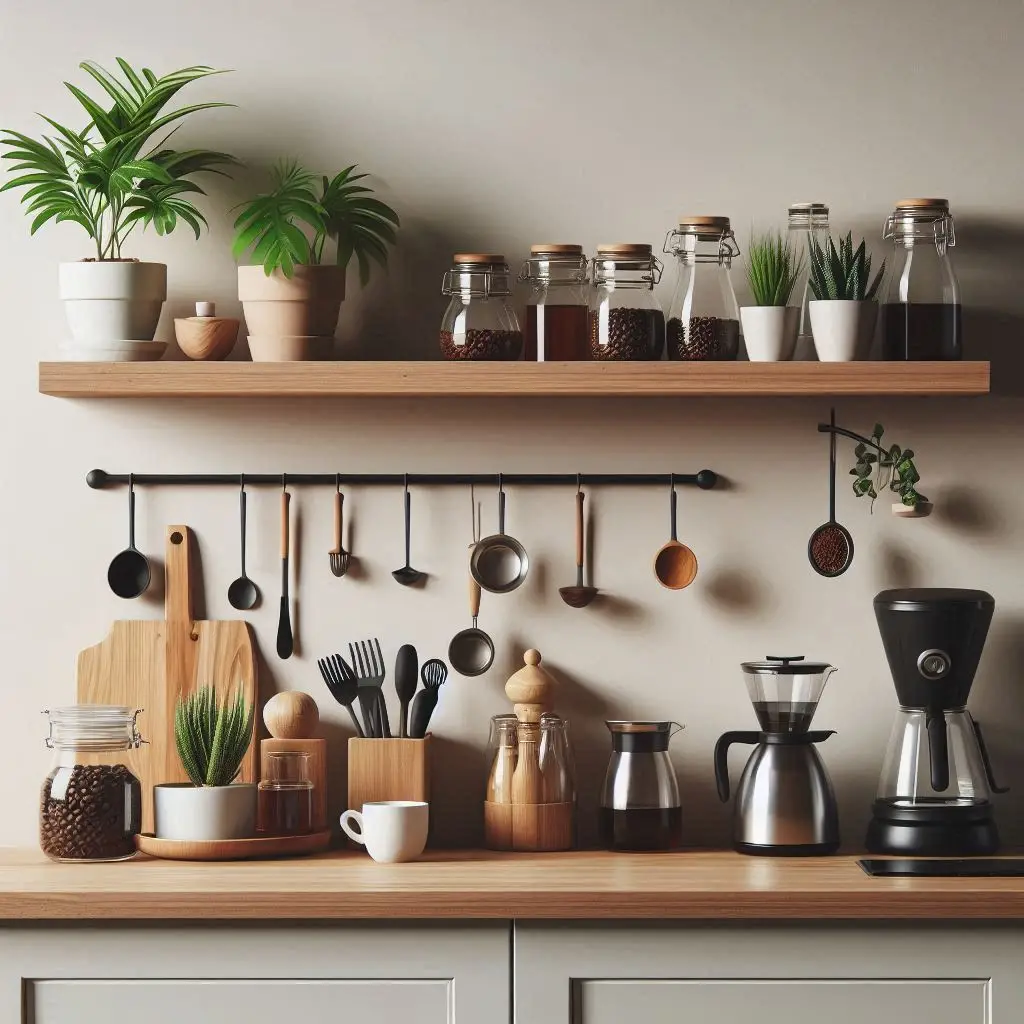 18 Small Kitchen Coffee Bar Ideas to Maximize Style and Space 5 18 Small Kitchen Coffee Bar Ideas to Maximize Style and Space