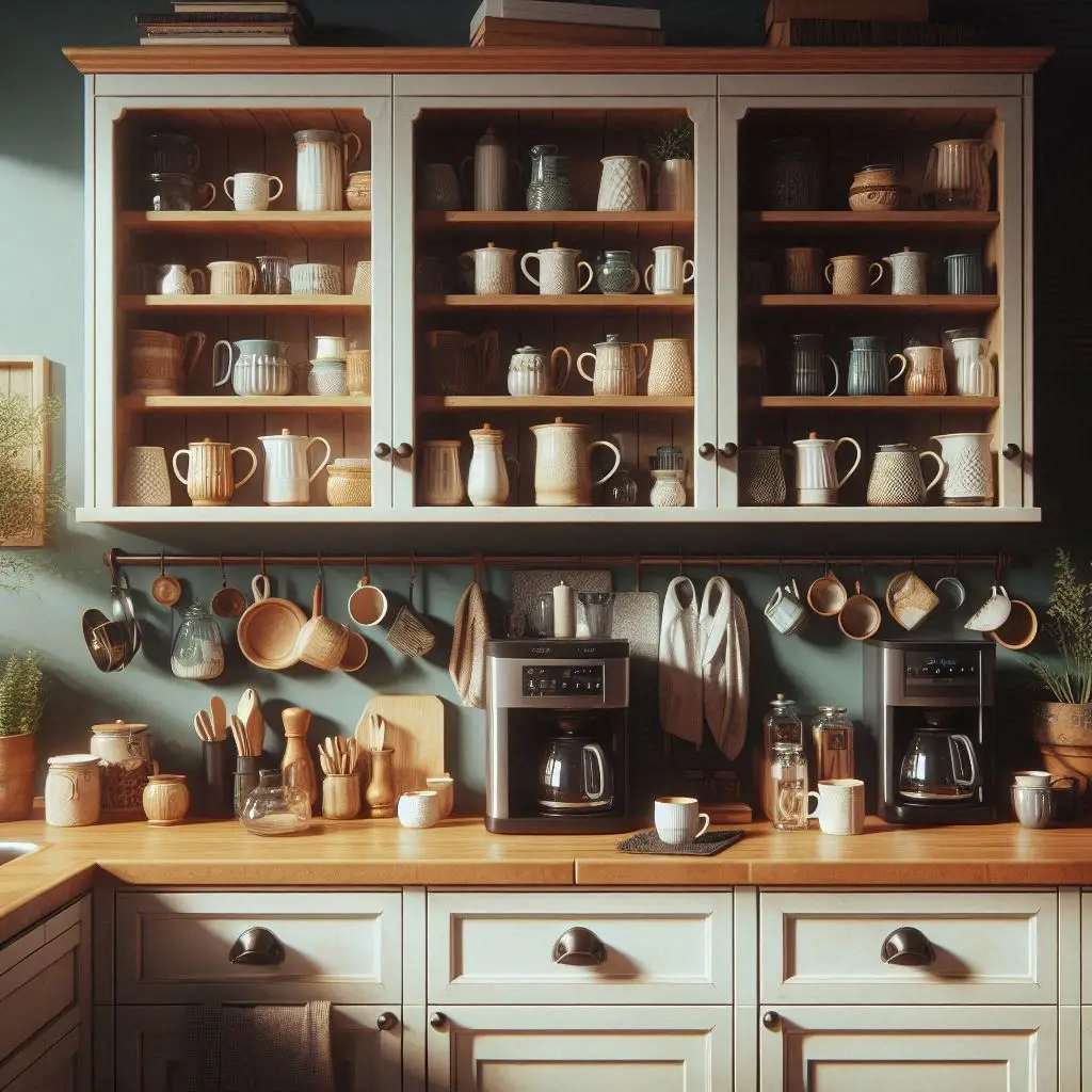 19 Creative Coffee Bar Cabinet Ideas to Organize Your Morning Routine 11 19 Creative Coffee Bar Cabinet Ideas to Organize Your Morning Routine