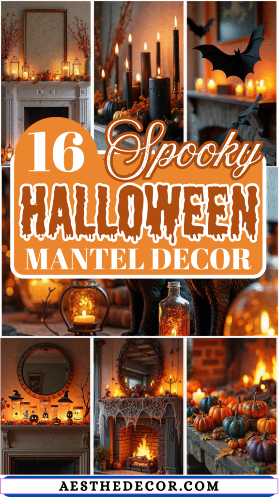 16 Halloween Mantel Decor Ideas for Every Style 2 16 Halloween Mantel Decor Ideas for Every Style