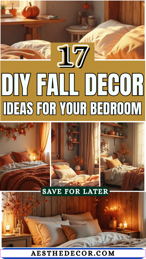17 Creative Fall Decor for Bedroom DIY Ideas 2 17 Fall Decor for Bedroom DIY Ideas – Easy & Beautiful