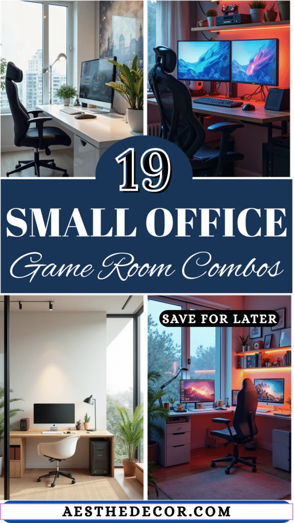 19 Small Office Game Room Combo Ideas for Modern Homes