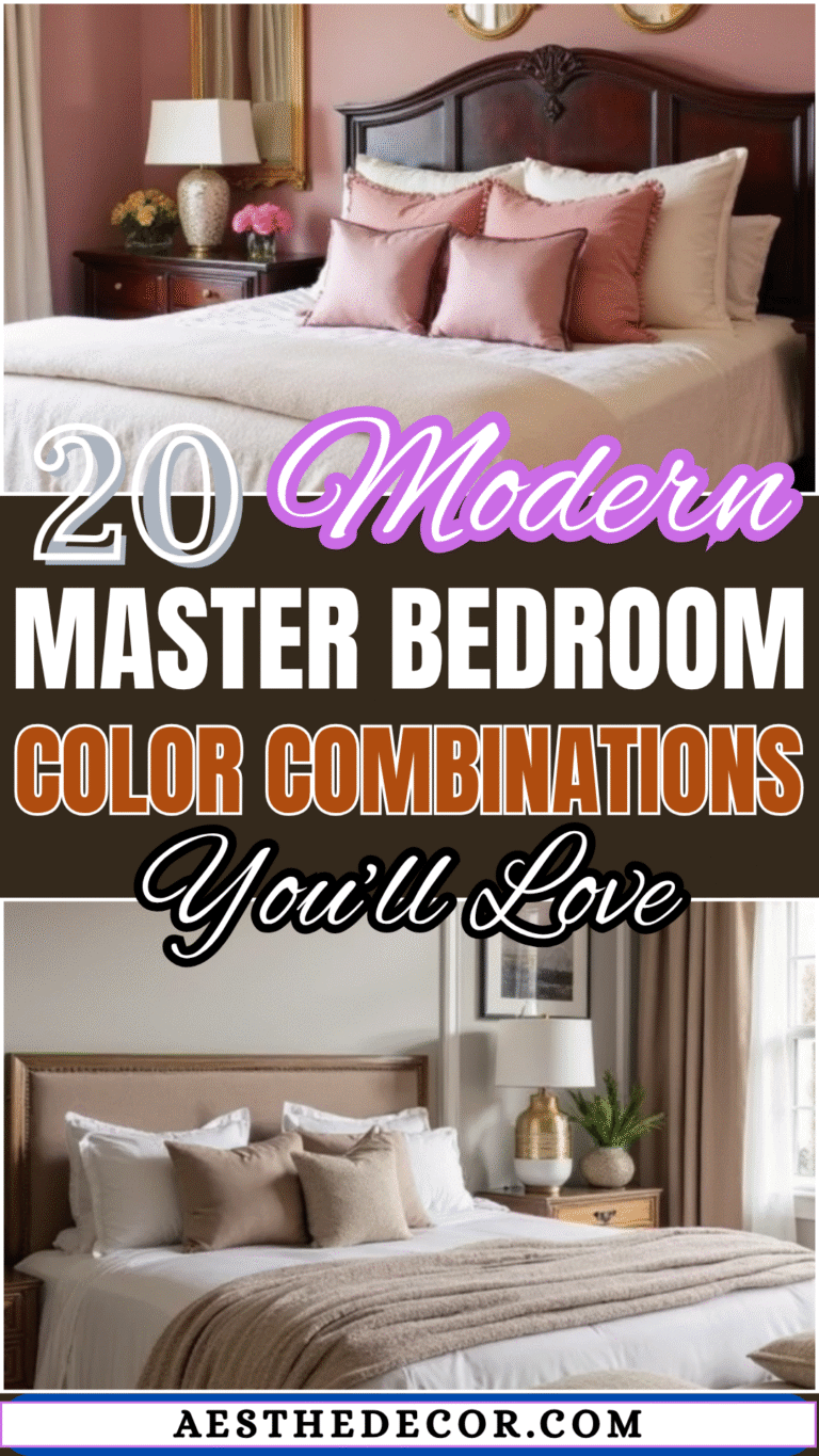 20 Modern Master Bedroom Color Combinations You’ll Love