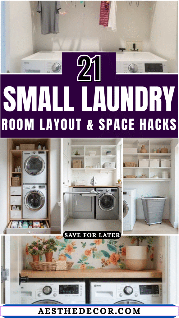 21 Genius Small Laundry Room Layout & Space Hacks