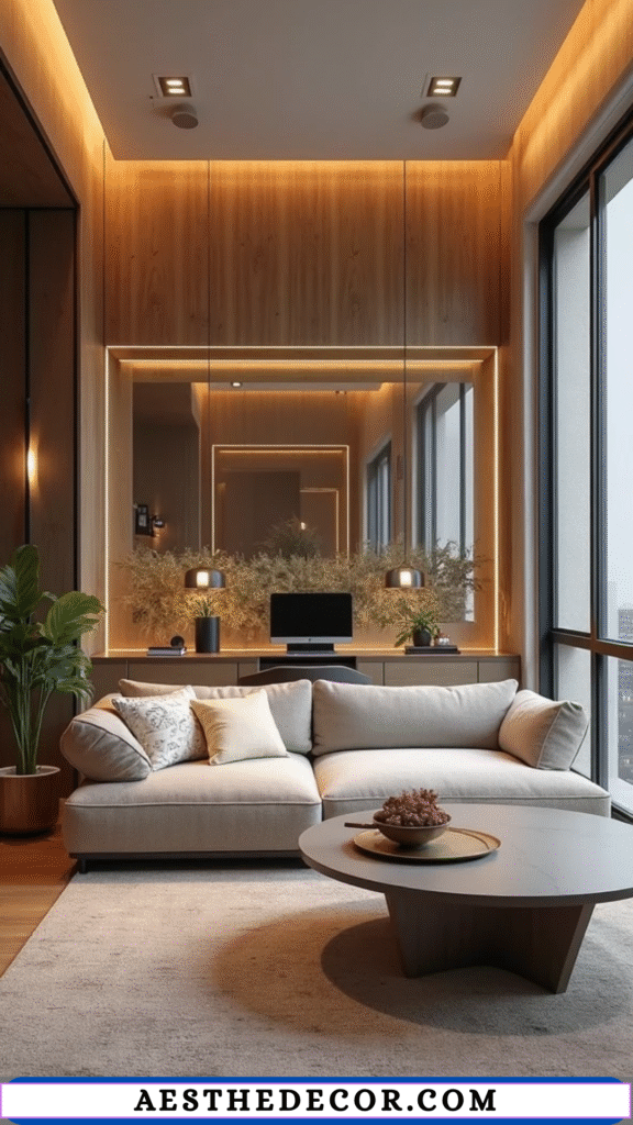 16 Home Office in Living Room Divider Ideas You’ll Love 14 Built-In Wall Partitions