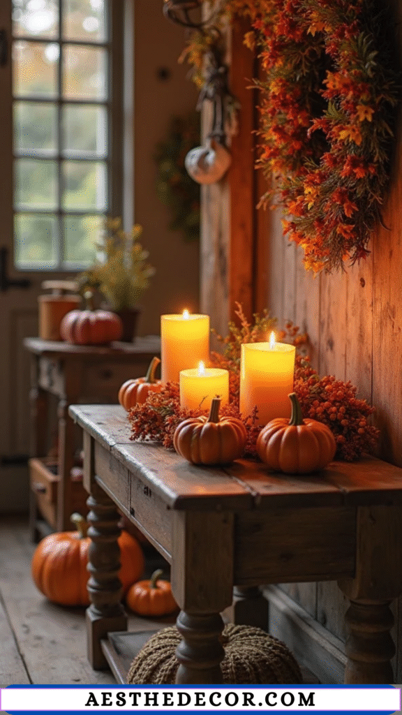 15 Cozy Fall Entryway Decor Ideas to Welcome the Season 25 Candle Holders with Fall Scents