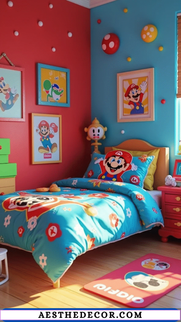 16 Easy Gamer Theme Bedroom Ideas Every Kid Will Love 15 Character Bedding Sets