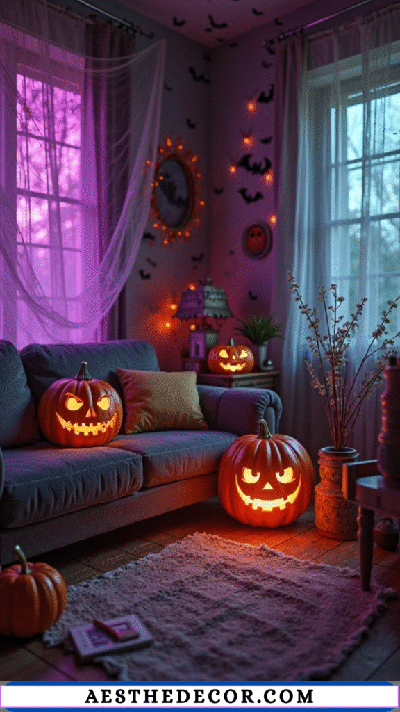 16 Spooky Halloween Lighting Ideas for Every Space 9 Color-Changing Bulbs for Spooky Effects